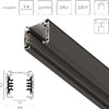 Миниатюра фото шинопровод трехфазный шестиконтактный 2м lightstar quattro 504028-dali | 220svet.ru