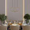 Миниатюра фото светодиодная люстра eurosvet layla 50257/3 led черный/ латунь | 220svet.ru
