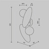 Миниатюра фото бра maytoni resonance mod482wl-02pt | 220svet.ru