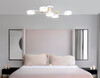 Миниатюра фото потолочная светодиодная люстра на штанге с пультом ду ambrella light comfort fl4834 | 220svet.ru