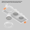 Миниатюра фото встраиваемый светильник crystal lux clt 068c3 wh | 220svet.ru