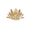 Миниатюра фото подсвечник хрустальный лотос garda decor x110279g | 220svet.ru