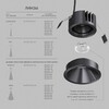 Миниатюра фото точечный светодиодный светильник denkirs shine glow dk2431-dn | 220svet.ru