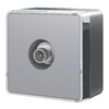 Миниатюра фото тв-розетка оконечная серебряный werkel w5083006 | 220svet.ru
