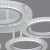 Миниатюра фото потолочная светодиодная люстра с пультом ду reluce 09812-3.3-05a wh | 220svet.ru