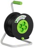 Миниатюра фото удлинитель силовой эра green line kat-3x1-40m greenline на катушке пластик 4 розетки с заземлением 40м пвс 3x1мм2 б0065116 | 220svet.ru