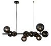 Миниатюра фото подвесная люстра indigo molecola 11018/10p black v000196 | 220svet.ru