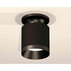 Миниатюра фото комплект накладного светильника ambrella light techno spot xs7402062 sbk/pbk черный песок/черный полированный (n7926, c7402, n7031) | 220svet.ru