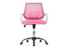 Миниатюра фото компьютерное кресло woodville ergoplus pink / white 15376 | 220svet.ru