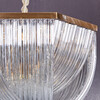 Миниатюра фото подвесная люстра delight collection murano l12 brass/clear | 220svet.ru
