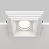 Миниатюра фото встраиваемый светильник maytoni gyps modern dl005-1-01-w-1 | 220svet.ru