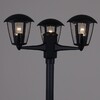 Миниатюра фото садово-парковый светильник reluce 08304-0.7-001sj 2,2m bk | 220svet.ru