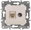 Миниатюра фото розетка комбинированная rj45+tv эра 12 12-3110-02 б0027442 | 220svet.ru