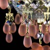 Миниатюра фото подвесная люстра artglass rosana viii. vino rozalin | 220svet.ru