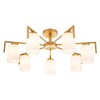 Миниатюра фото потолочная люстра escada style 1142/7p gold | 220svet.ru