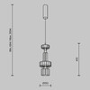 Миниатюра фото подвесной светодиодный светильник maytoni level mod253pl-l18bs3k2 | 220svet.ru