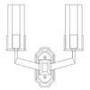 Миниатюра фото бра omnilux ledro oml-69901-02 | 220svet.ru