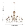 Миниатюра фото подвесная люстра f-promo plini 2591-20p | 220svet.ru