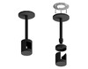 Миниатюра фото крепеж накладной ambrella light diy spot techno ring a9222 | 220svet.ru