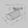 Миниатюра фото трековый светильник maytoni technical tr087-1-gu10-b | 220svet.ru