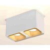 Миниатюра фото комплект накладного светильника ambrella light techno spot xs7850004 swh/sgd белый песок/золото песок (c7850, n7704) | 220svet.ru