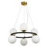 Миниатюра фото подвесная люстра arte lamp alcor a2224sp-6bk | 220svet.ru