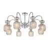 Миниатюра фото потолочная люстра escada gloss 1141/8pl chrome/beige | 220svet.ru