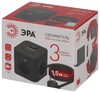 Миниатюра фото удлинитель электрический эра cube-3es-1,5m-4usb-b куб с заземлением с выключателем 3 розетки+4xusba+c 1,5м 16а черный б0069074 | 220svet.ru