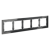Миниатюра фото рамка стеклянная на 5 постов voltum s70 vls110507 (графит, стекло) | 220svet.ru