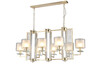 Миниатюра фото подвесная люстра crystal lux nicolas sp8 l1000 gold/white | 220svet.ru