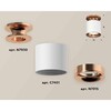 Миниатюра фото комплект накладного светильника ambrella light techno spot xs7401142 swh/ppg белый песок/золото розовое полированное (n7930, c7401, n7015) | 220svet.ru