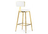 Миниатюра фото барный стул woodville persi white / gold 15677 | 220svet.ru