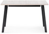 Миниатюра фото стол деревянный woodville колон лофт 120 25 мм юта / матовый черный 489629 | 220svet.ru