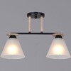 Миниатюра фото потолочная люстра reluce 11630-0.3-02 bk+wood | 220svet.ru