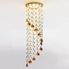 Миниатюра фото встраиваемый светильник ambrella light crystal k3440 cl/br/g | 220svet.ru