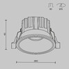 Миниатюра фото встраиваемый светодиодный светильник maytoni round dl058-12w4k-w | 220svet.ru