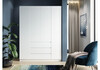 Миниатюра фото шкаф woodville мадера лдсп белый 520852 | 220svet.ru