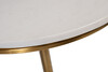 Миниатюра фото стол журнальный мрамор белый garda decor 76ar-07000 | 220svet.ru