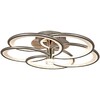 Миниатюра фото потолочная светодиодная люстра с пультом ду reluce 09246-0.3-5s champaign silver | 220svet.ru