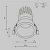 Миниатюра фото встраиваемый светодиодный светильник maytoni dip dl118-15w-4k-w | 220svet.ru