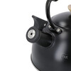 Миниатюра фото чайник со свистком чёрный la cafetière с деревянной ручкой 1,6л kitchen craft | 220svet.ru