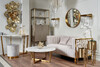 Миниатюра фото подставка под цветы золото garda decor 13rxfp3105l-gold | 220svet.ru