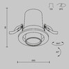 Миниатюра фото встраиваемый светодиодный светильник maytoni hidden dl045-01-10w4k-b | 220svet.ru