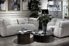 Миниатюра фото диван prato двухместный букле белый 204*106*74см garda decor zw-26802 | 220svet.ru