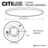 Миниатюра фото накладной светодиодный светильник с пультом ду citilux norma cl749500 | 220svet.ru