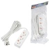 Миниатюра фото удлинитель uniel ultra 3гн х 5м с/з s-gcu3-5 white ul-00010002 | 220svet.ru