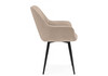 Миниатюра фото стул на металлокаркасе woodville флюид бежевый (zd 210) / черный 642965 | 220svet.ru
