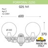 Миниатюра фото светильник уличный настенный fumagalli porpora/g250 g25.141.000.wxe27 | 220svet.ru