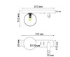 Миниатюра фото бра italline it08-8024 black 3000k | 220svet.ru