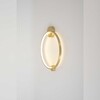 Миниатюра фото бра crystal lux real ap18w led brass | 220svet.ru